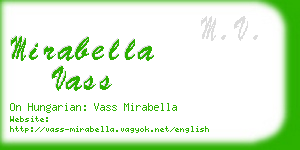 mirabella vass business card